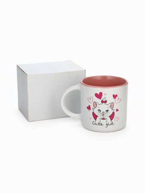 Кружка керамическая "Cute girl", Коты аристократы , 350 мл