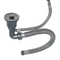 Мойка кухонная AFLORN AF95050DF, врезная, S=3.0 и 0.8 мм, 50&times;50 см, сифон, черная