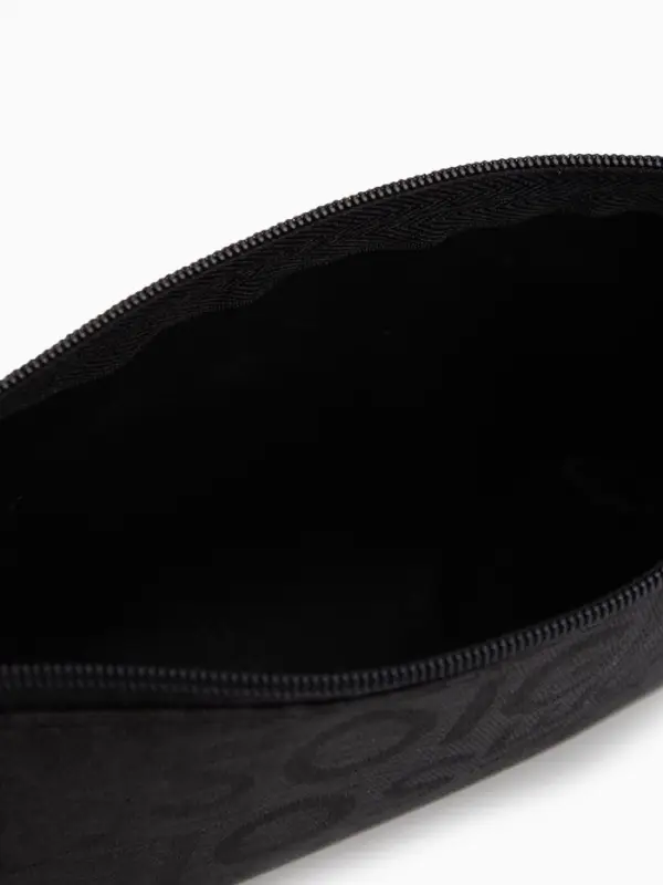 Косметичка - пенал на молнии, маленькая, с рисунком, чёрная