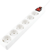 Сетевой фильтр Гарнизон ECL-6-W-7 6р/7м, 10А, ур.защиты 4, белый