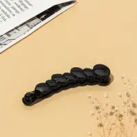 Банан для волос &laquo;Классика&raquo;, овалы, 10 см, чёрный
