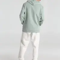 Толстовка с капюшоном унисекс Hoodie, серо-зеленая, размер XS