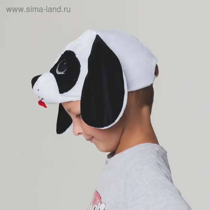 Карнавальная шапка  Карнавальная шапка "Собака далматинец"  обхват головы 52-54 см