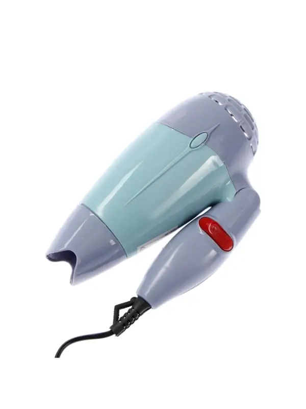 Фен Luazon LF-23, 800 Вт, 2 скорости, 2 режима, складная ручка, голубой