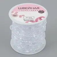Бусы на нитях, 15 мм, 9&plusmn;1 м, прозрачные