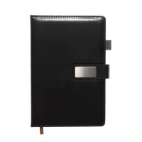 Ежедневник недатированный формат А5, с хлястиком, 112л, линия, держатель, пвх, Черный Ежедневник недатированный формат А5, с хлястиком, 112л, линия, держатель, пвх, Черный