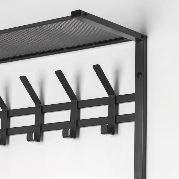 Вешалка с полкой 2-х ярусная &laquo;Торонто 22&raquo;, 67&times;27&times;58.5 см, графит