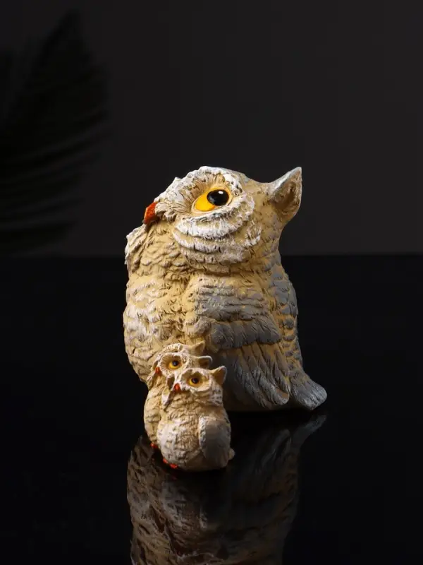 Фигура Фигура "Сова и три совёнка" 8.3х12.5х6.5 см