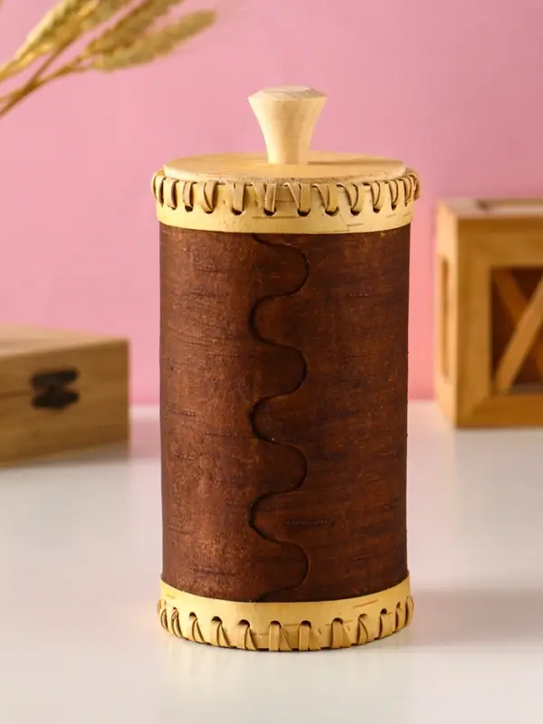 Туес Туес "Россия", D8,5смхH(с хватком)17см, береста