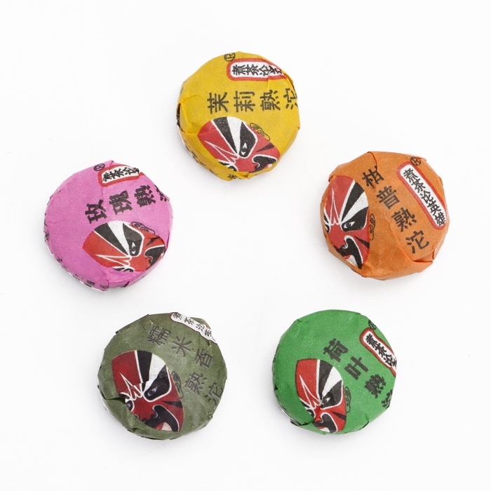 Китайский выдержанный чай подарочный Китайский выдержанный чай подарочный "Шу пуэр. Ассорти", 5 видов, 250 г, Юньнань