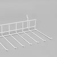 Крючок-гребенка для металлической перфорированной панели, 55&times;21&times;4 см, цвет белый