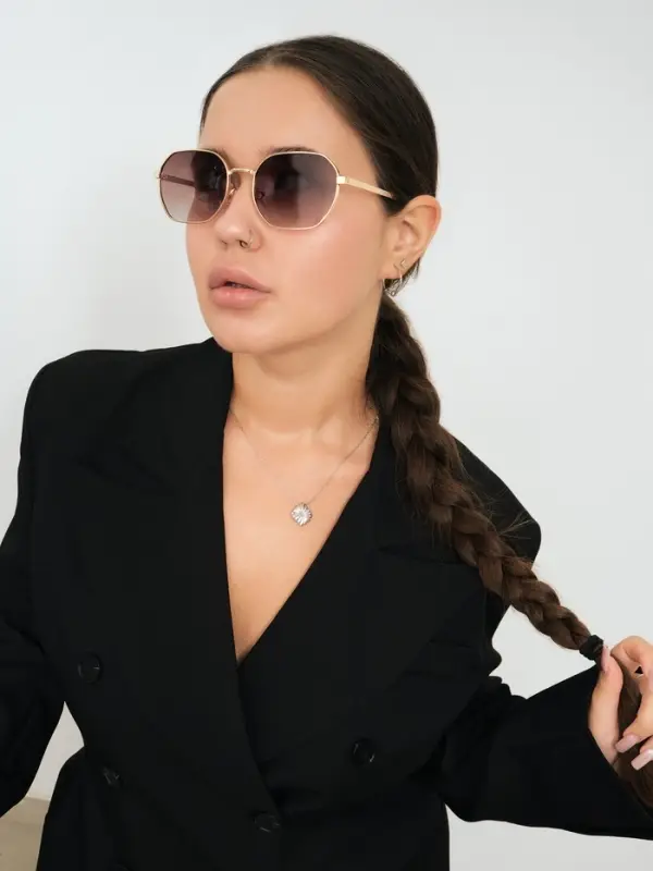 Очки солнцезащитные &laquo;OneSun. Овал&raquo;, uv 400, футляр, салфетка