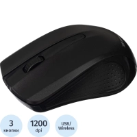 Мышь компьютерная черная, 1200DPi, 2.4Ггц, 105x65x40мм BT-JWM-006/E-WM861