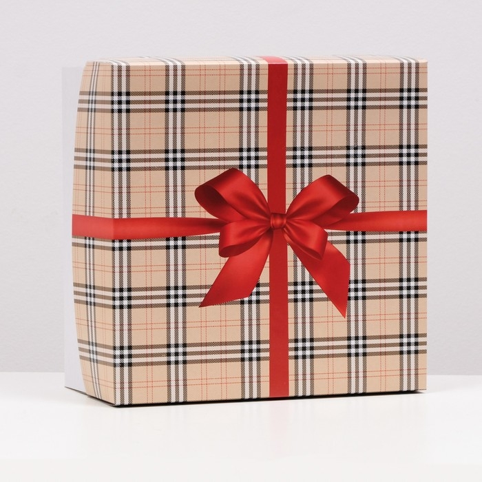 Кондитерская упаковка, короб, Кондитерская упаковка, короб, "Красный бант", 30 х 30 х 15 см, 2 кг