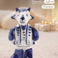 Фигурка &laquo;Козел в валенках&raquo;, 9.5&times;4.5 см, гжель