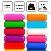 Воздушный пластилин, 12 цветов, МИКС
