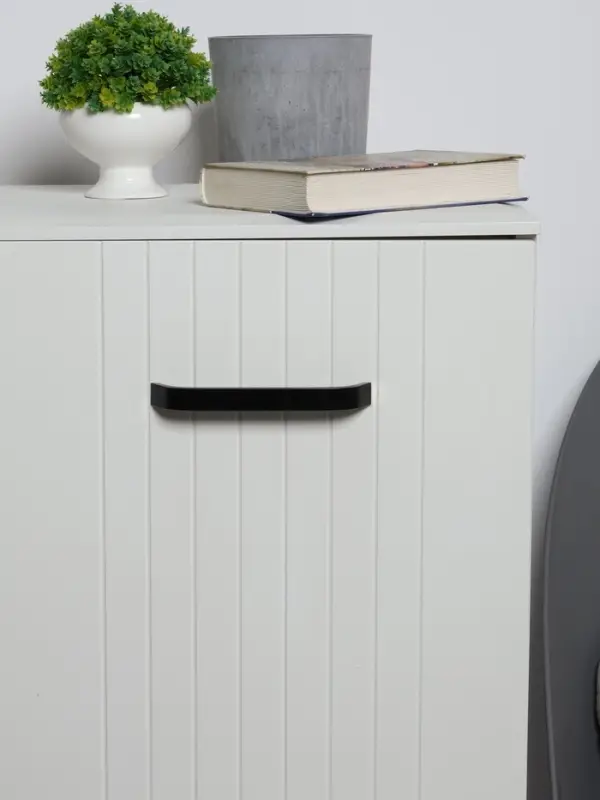 Ручка-скоба мебельная ТУНДРА РС109, м/о 160 мм, черная, 4 шт.