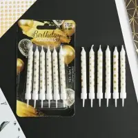 Свечи для торта Birthday Candle, 6 шт., 9&times;0.8 см