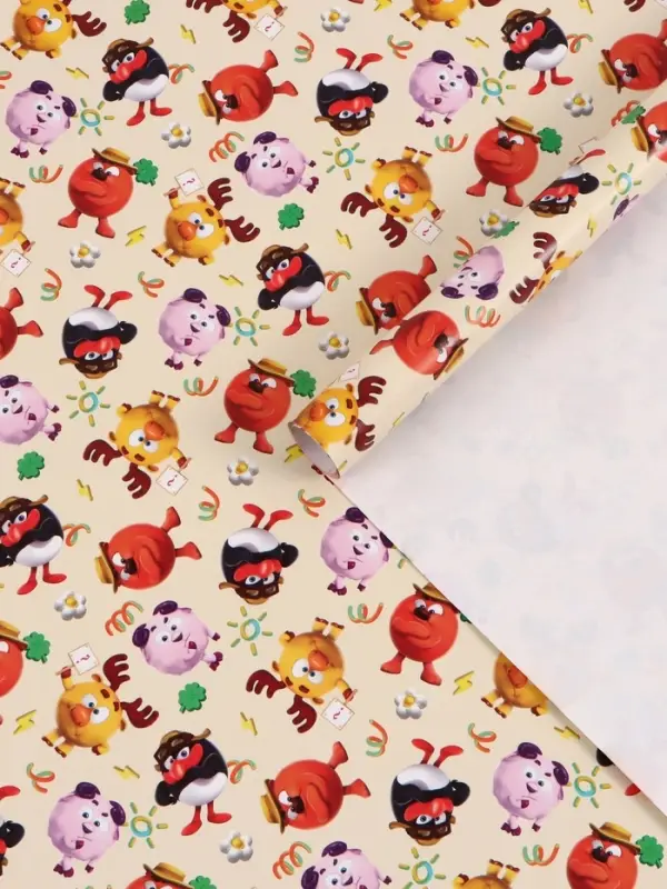 Бумага упаковочная глянцевая &laquo;Смешарики&raquo;, 50&times;70 см