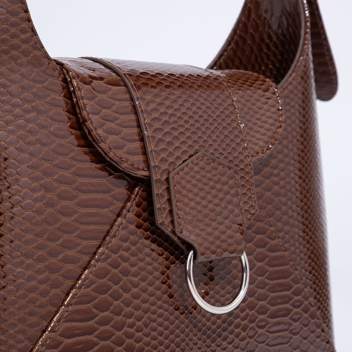 Сумка женская на молнии, цвет коричневый Сумка женская на молнии, цвет коричневый