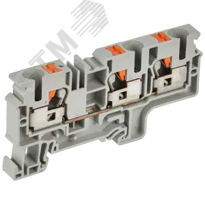 ARMAFIX Клемма пружинная Push-in CP-MC 3 вывода 10мм2 серая IEK