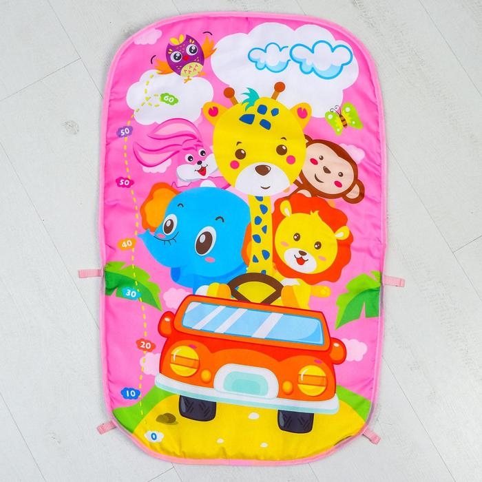 Развивающий коврик «Жирафик», с пианино, розовый Развивающий коврик «Жирафик», с пианино, розовый