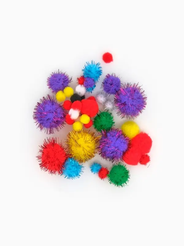 Набор для творчества из проволоки с ворсом, помпонов, глаз №13, МИКС