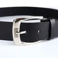 Ремень мужской, ширина 3.6 см, винт, пряжка металл, чёрный