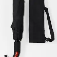 Зонт полуавтоматический &laquo;Однотон&raquo;, 3 сложения, 8 спиц, R=49/57 см, d=98 см, чёрный