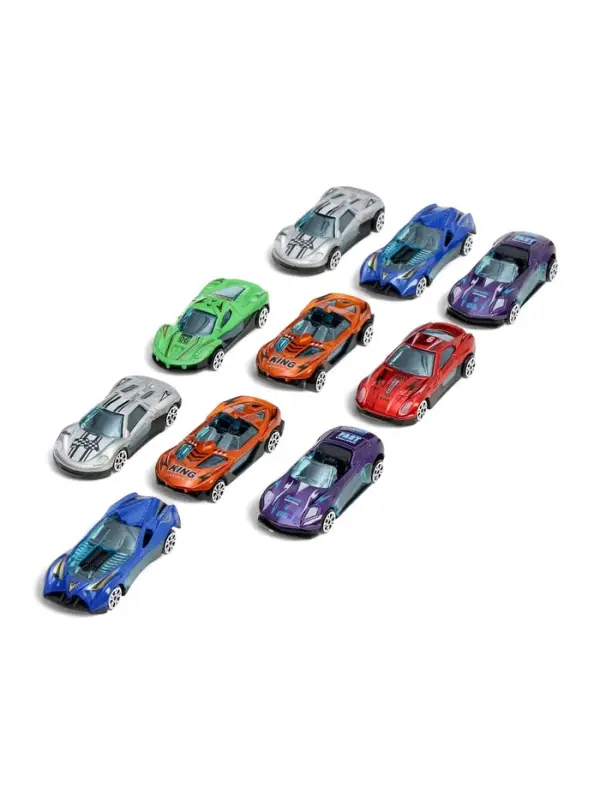 Автоград Автовоз с большой горкой и 10 машинками Автоград Автовоз с большой горкой и 10 машинками