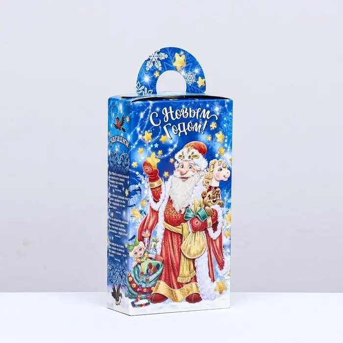 Коробка новогодняя подарочная складная «Звездочёт» 11×5×21 см Коробка новогодняя подарочная складная «Звездочёт» 11×5×21 см