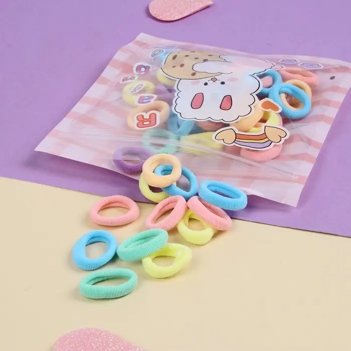 Резинка для волос  Резинка для волос "Хорошие пожелания" (набор 50 шт) зайка, 2 см, микс