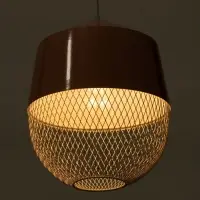 Светильник потолочный BayerLux Lisa, 1&times;40 Вт, Е27, светло-розовый, 26&times;26&times;32 см