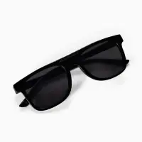 Очки солнцезащитные детские OneSun, uv 400, 13&times;12.4&times;3.9 см, линза 3.5&times;4.5 см, черные