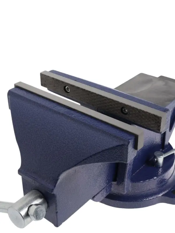 Тиски слесарные поворотные ТУНДРА, с наковальней, высокопрочный чугун ВЧ-40, 200 мм