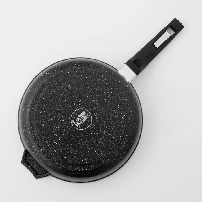 Сковорода Мечта &laquo;Гранит Black&raquo; Induction Pro, d=26 см, h=6 см, пластиковая ручка, антипригарное покрытие, индукция, литой алюминий, чёрная