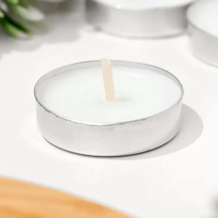 Набор свечей чайных ароматических, 6 шт, жасмин Набор свечей чайных ароматических, 6 шт, жасмин