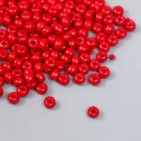 Бисер стекло 6/0 "Гранатовый" 15 гр