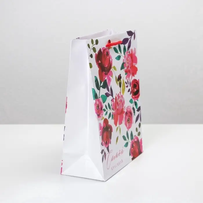 Пакет подарочный ламинированный, упаковка, Present for you, MS 18&times;23&times;8 см