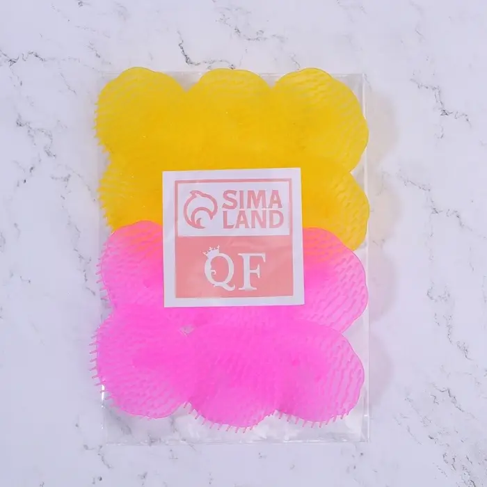 Щётка - массажёр для мытья головы, 7.5×7.5×3.5 см, фасовка 12 шт., МИКС