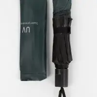 Зонт механический &laquo;Однотонный&raquo;, 4 сложения, 8 спиц, R=47/55 см, d=94 см, цвет изумрудный