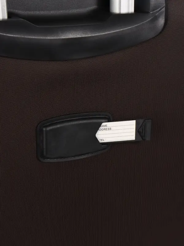 Чемодан на колёсах TEXTURA, текстильный, кодовый замок, с увеличением, 36&times;25&times;58 см, 20", коричневый