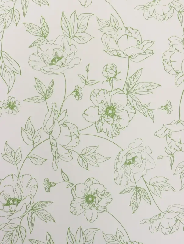 Пленка флористическая для цветов, &laquo;Букет цветов&raquo;, зелёная, 57&times;57 см