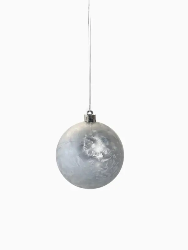 Ёлочные игрушки &laquo;Зимний шик&raquo;, шары новогодние, d=8 см, набор 24 шт., серебро