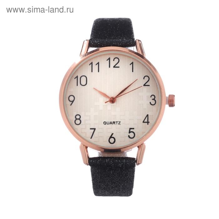 Часы наручные кварцевые женские Часы наручные кварцевые женские "Линда", d-3 см, экокожа, черные
