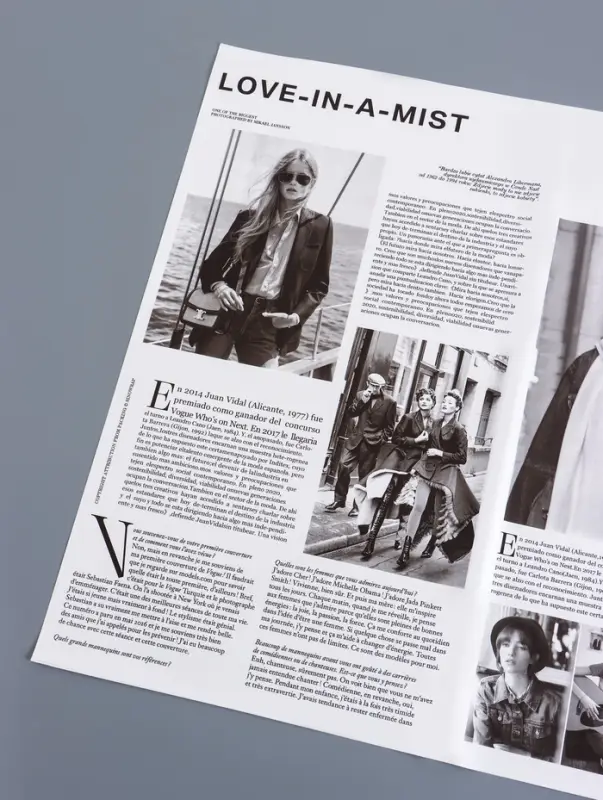 Пленка флористическая для цветов и букетов &laquo;Газета моды&raquo; 65 мкм, белая, 50&times;57&plusmn;1 см