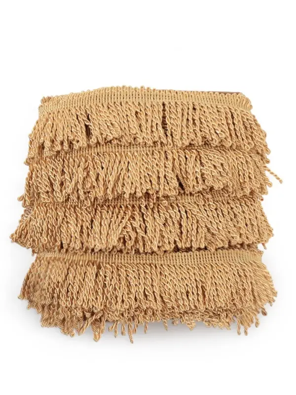 Бахрома жгут, 6,5 см, 20 м±0.5, цвет золотой Бахрома жгут, 6,5 см, 20 м±0.5, цвет золотой