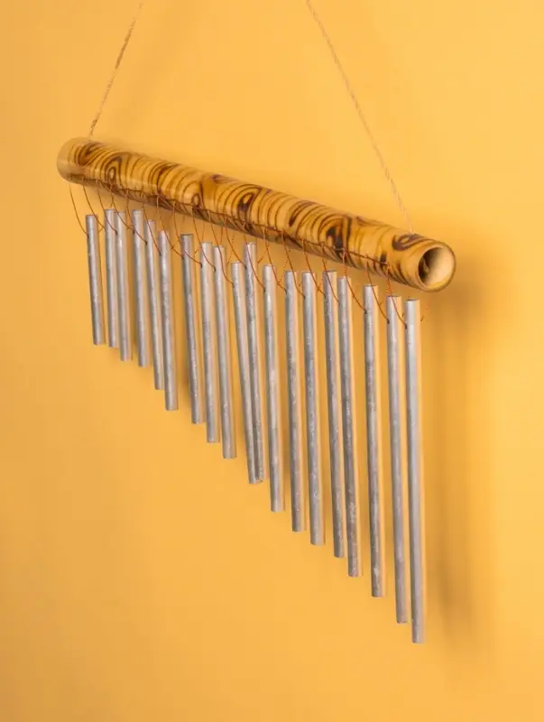 Музыка ветра бамбук, алюминий, 40х23х2 см