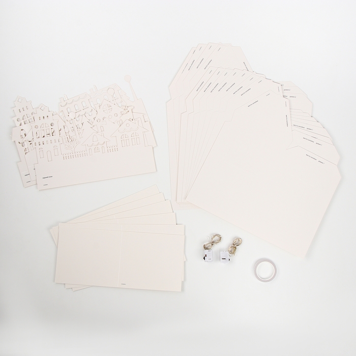 Набор для творчества «Новогодняя ночь», 6 домиков из бумаги Набор для творчества «Новогодняя ночь», 6 домиков из бумаги