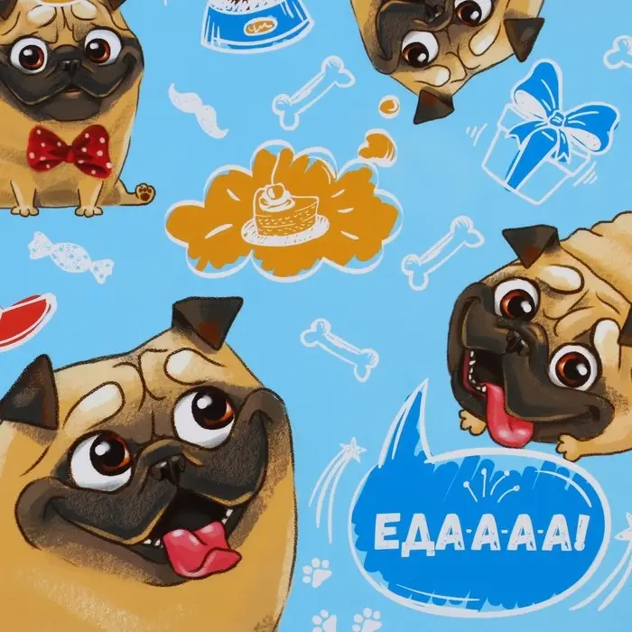 Коврик под миску &laquo;Еда&raquo; 43х28 см